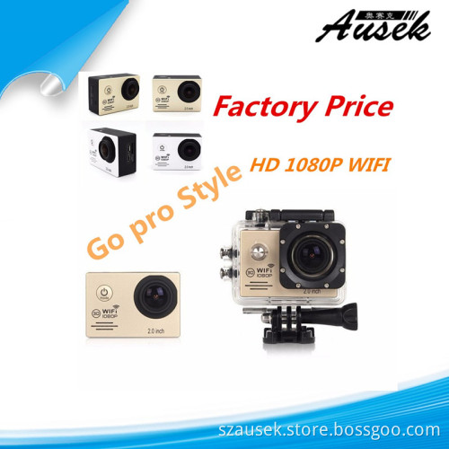 Go pro style waterproof 30m mini sports head camera full hd 1080p action camera wifi sj4000